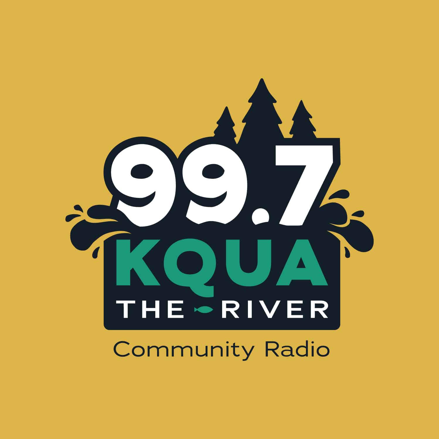 kqua-radio-seven13-logo-design KQUA The River radio station logo