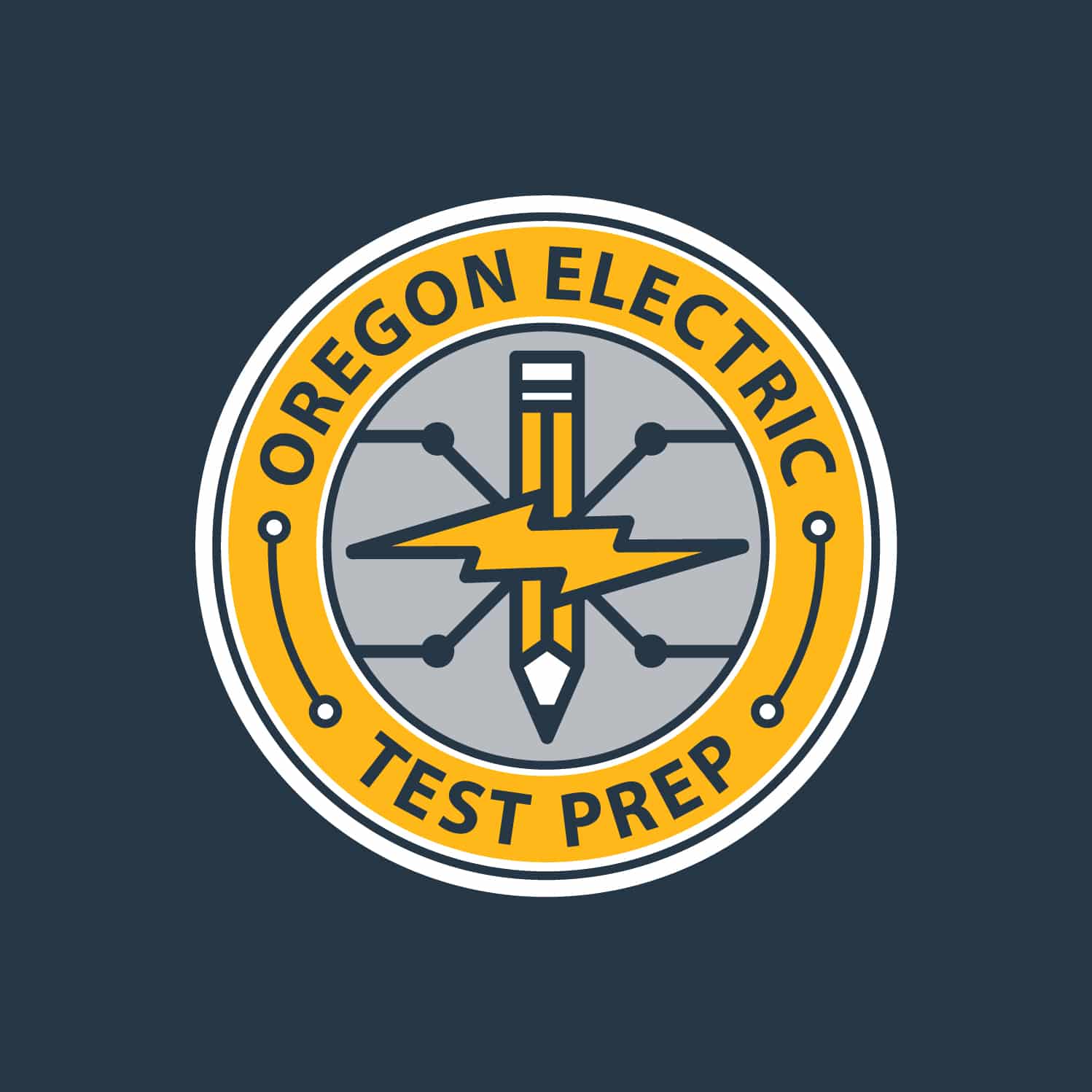 oregon-electric-test-prep-seven13-logo-design oregon electric test prep logo