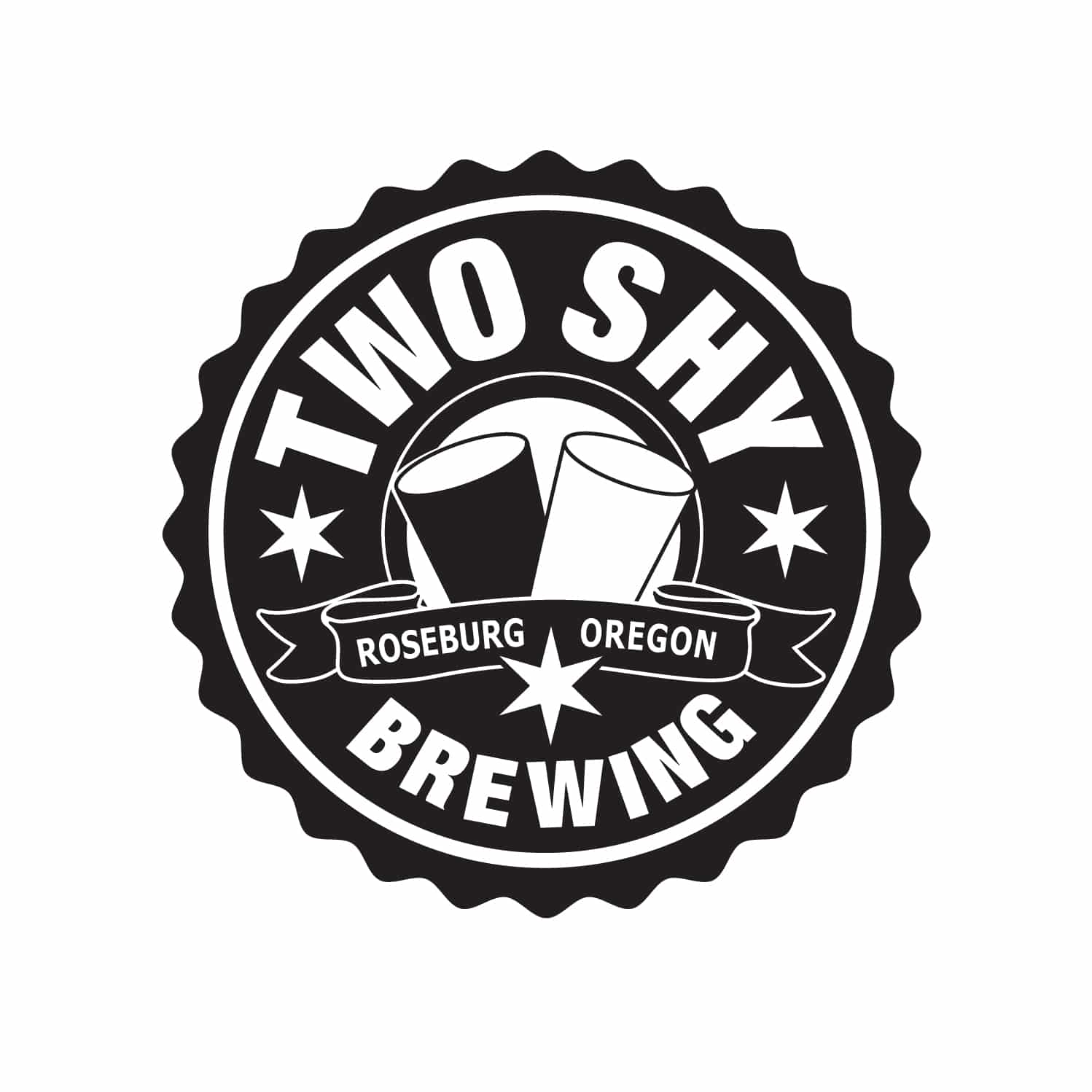 two-shy-brewing-seven13-logo-design two shy brewing logo